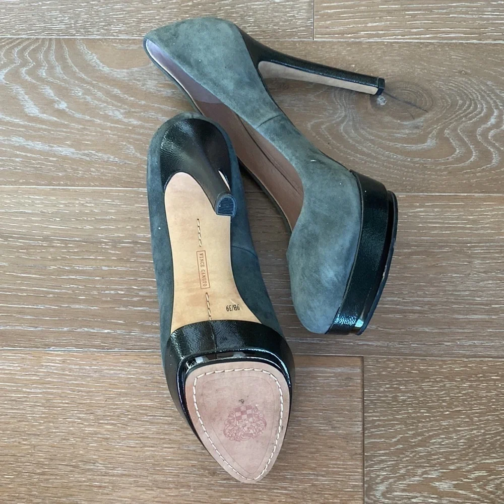 Vince Camuto Round Toe Suede Pump | 9M